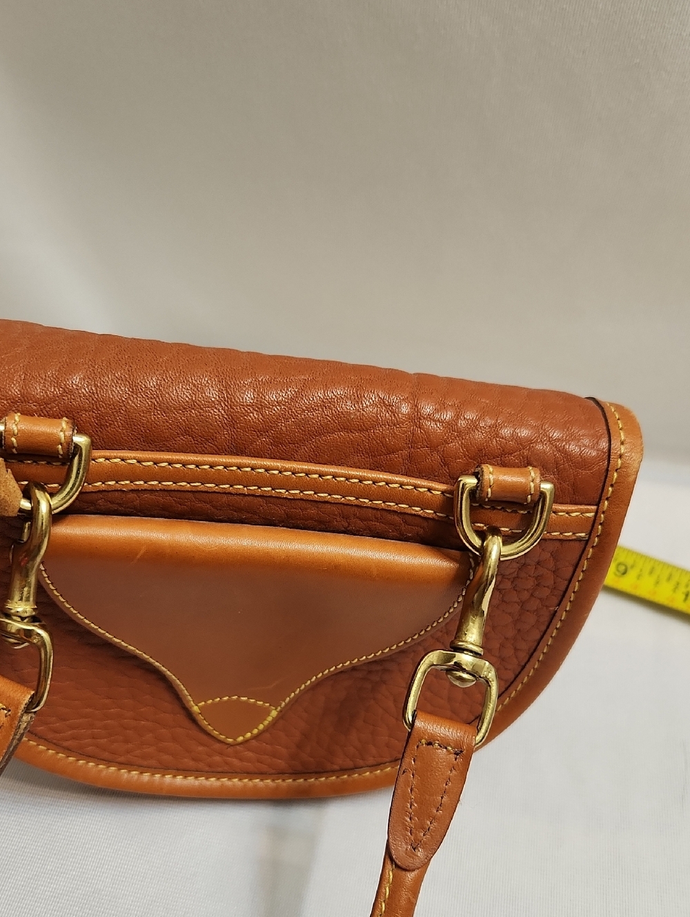 Vintage Dooney & Bourke Leather Calvery Mini Belt Bag Crossbody Bag - Picture 15 of 16